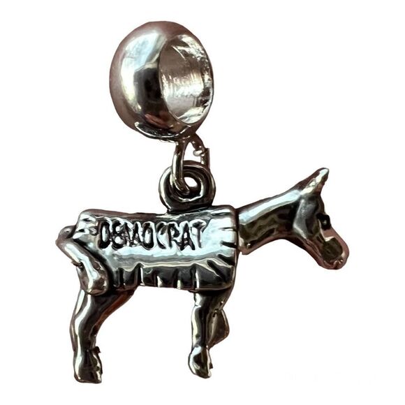 Jewelry - Silver Democrat Donkey Charm